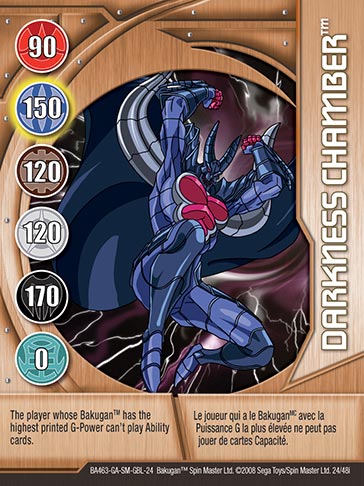 Darkness Chamber 24 48i Bakugan 1 48i Card Set